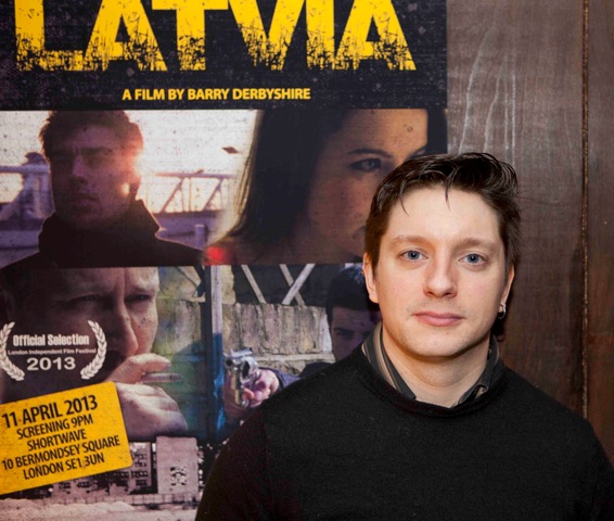 Me in front of the film poster. 